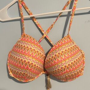 Shade & Shore Multicolor Patterned Bikini Top